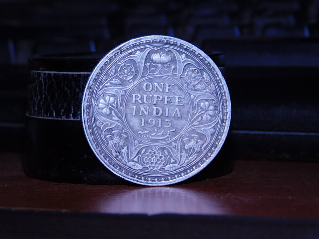 indická rupie, stříbrná mince